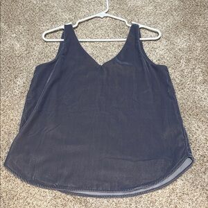 Loft Blue Sleeveless V-Neck Top Size XS NWOT